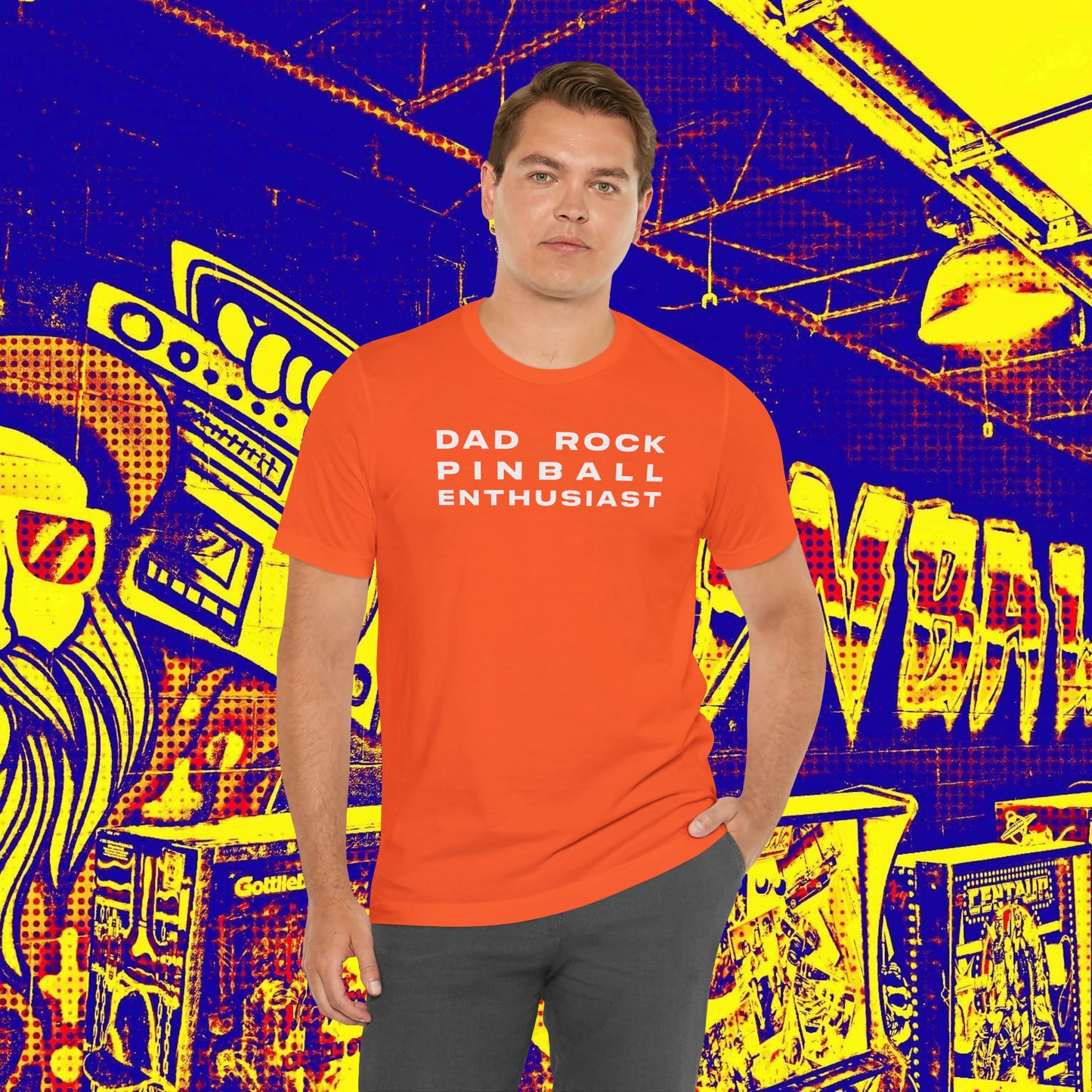 Dad Rock Pinball Enthusiast Tee