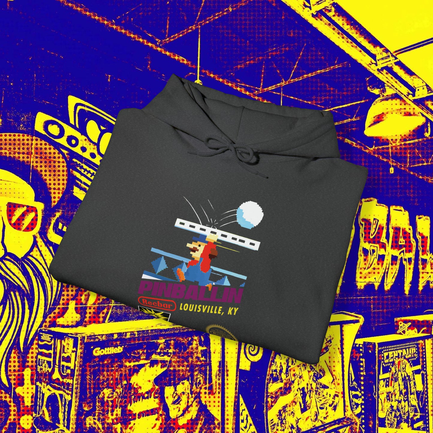 8-Bit Recbar Pinballin' Louisville Hoodie