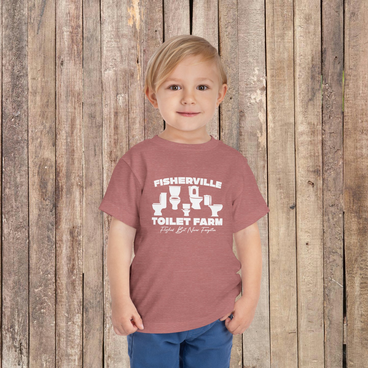 Fisherville Toilet Farm Toddler Short Sleeve Tee