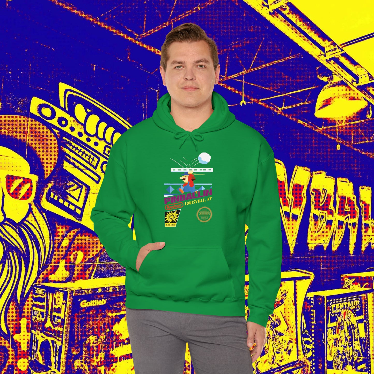 8-Bit Recbar Pinballin' Louisville Hoodie