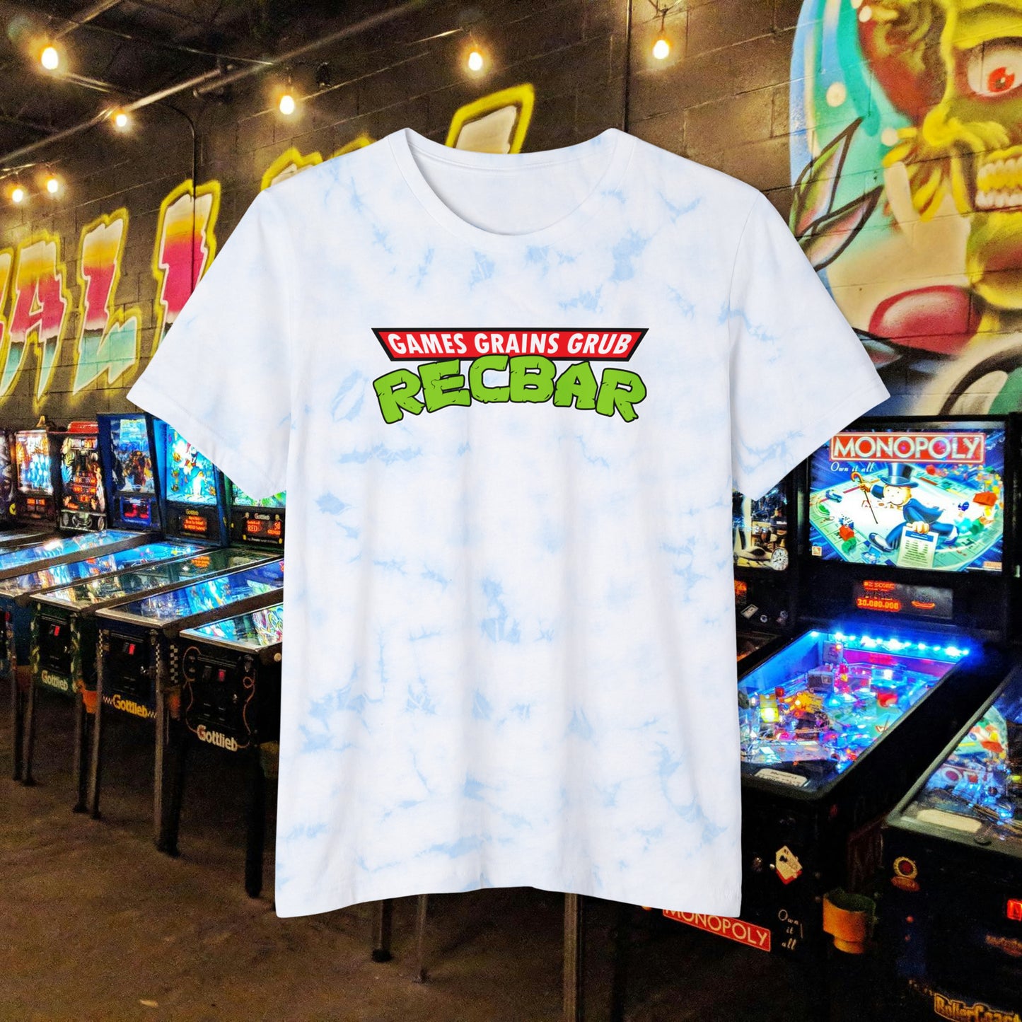 Recbar in a Halfshell Unisex FWD Fashion Tie-Dyed T-Shirt