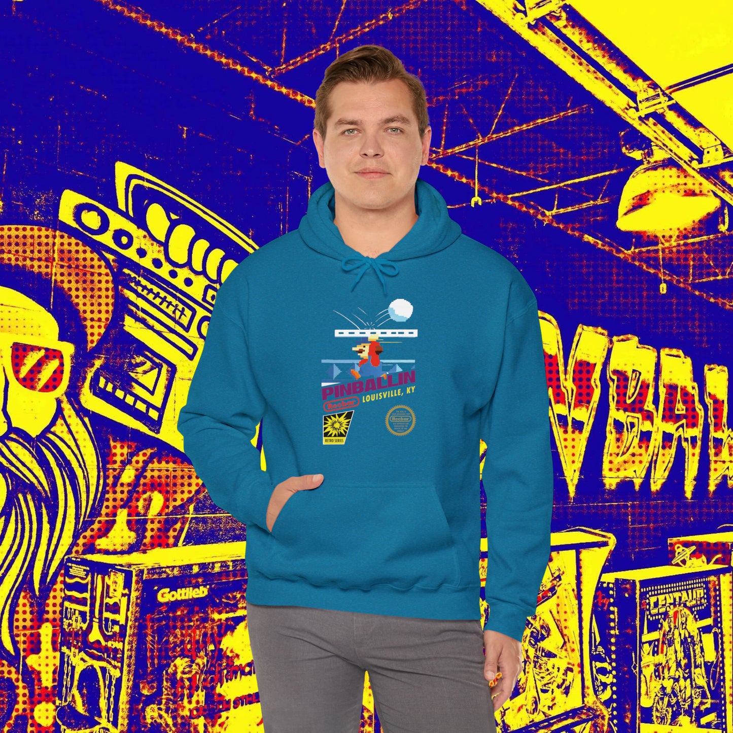 8-Bit Recbar Pinballin' Louisville Hoodie