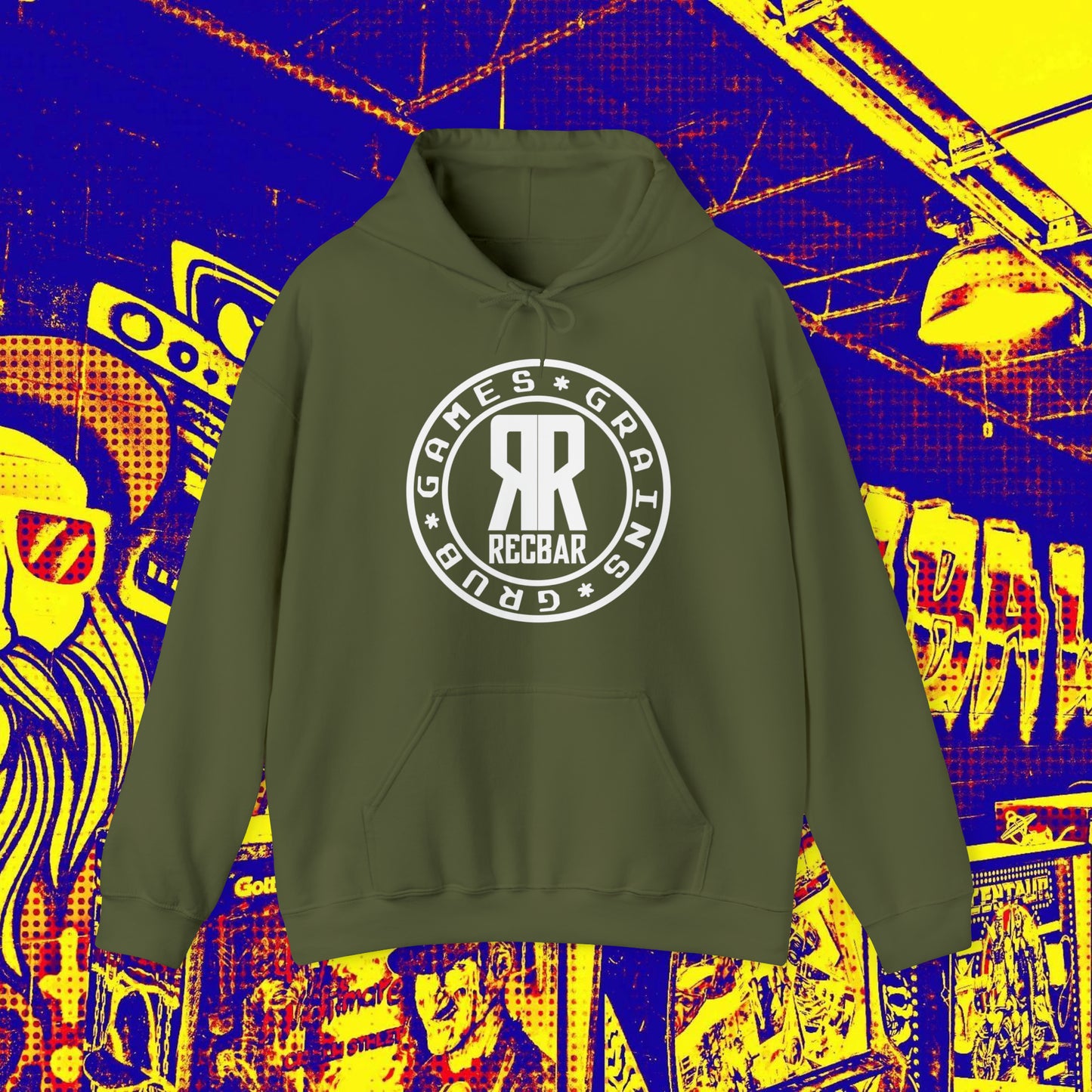 Recbar Classic Triple G Hoodie (Games*Grains*Grub)