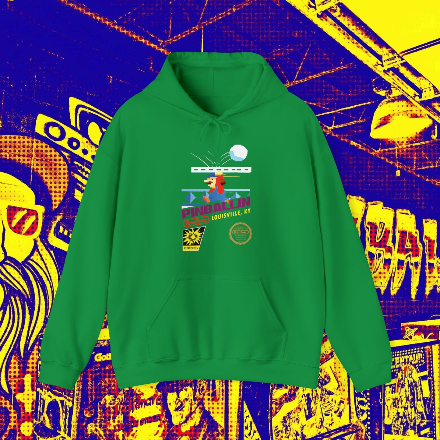 8-Bit Recbar Pinballin' Louisville Hoodie