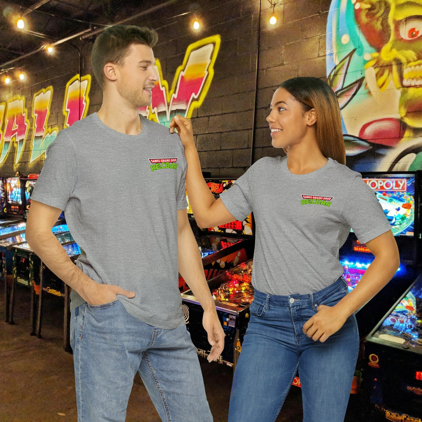 Recbar in a Halfshell 2-Sided Tee