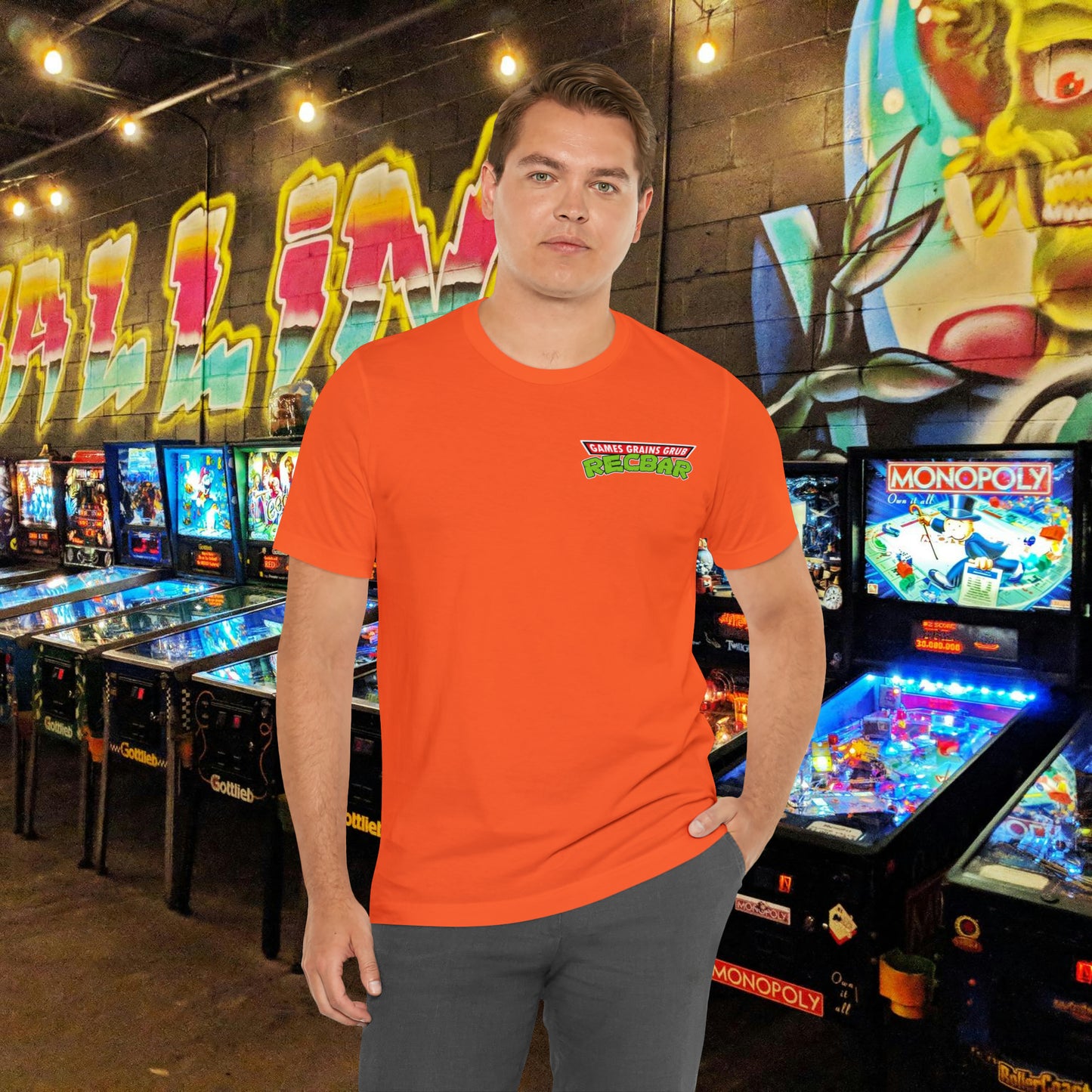 Recbar in a Halfshell 2-Sided Tee