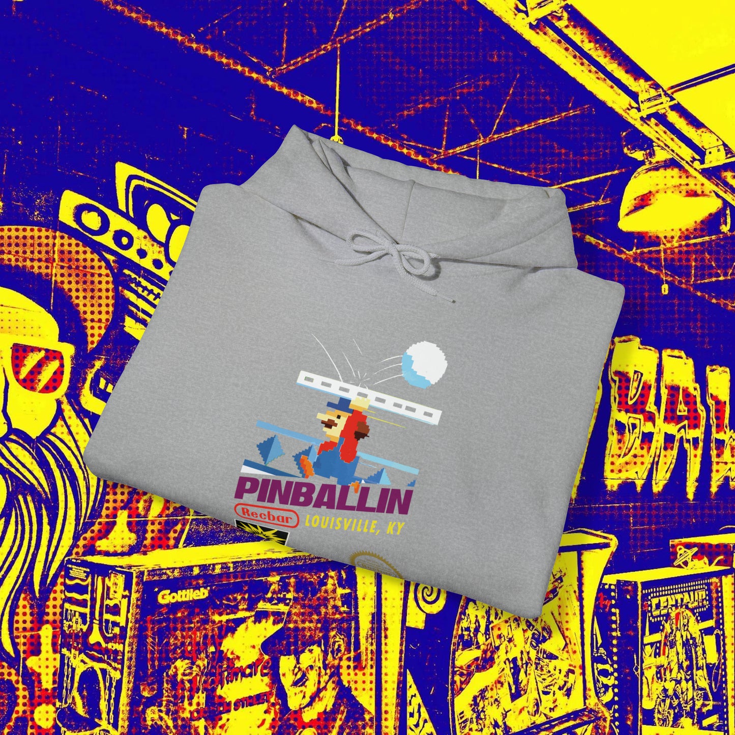 8-Bit Recbar Pinballin' Louisville Hoodie