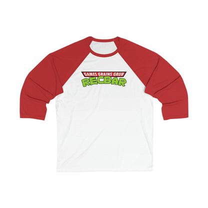 Recbar in a Halfshell Unisex 3\4 Sleeve Baseball Tee