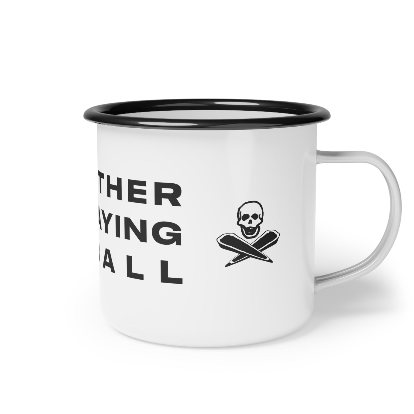 I'd Rather Be Playing Pinball Enamel Camp Cup