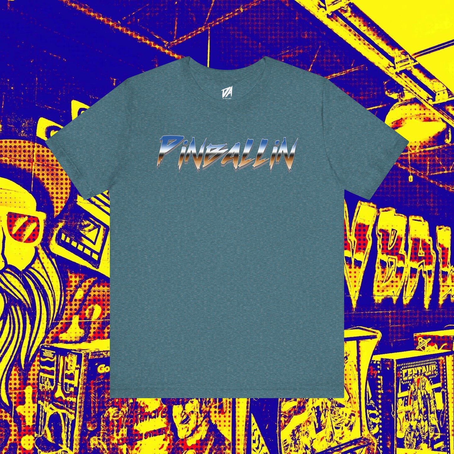 Pinballin Retro Gradient Tee