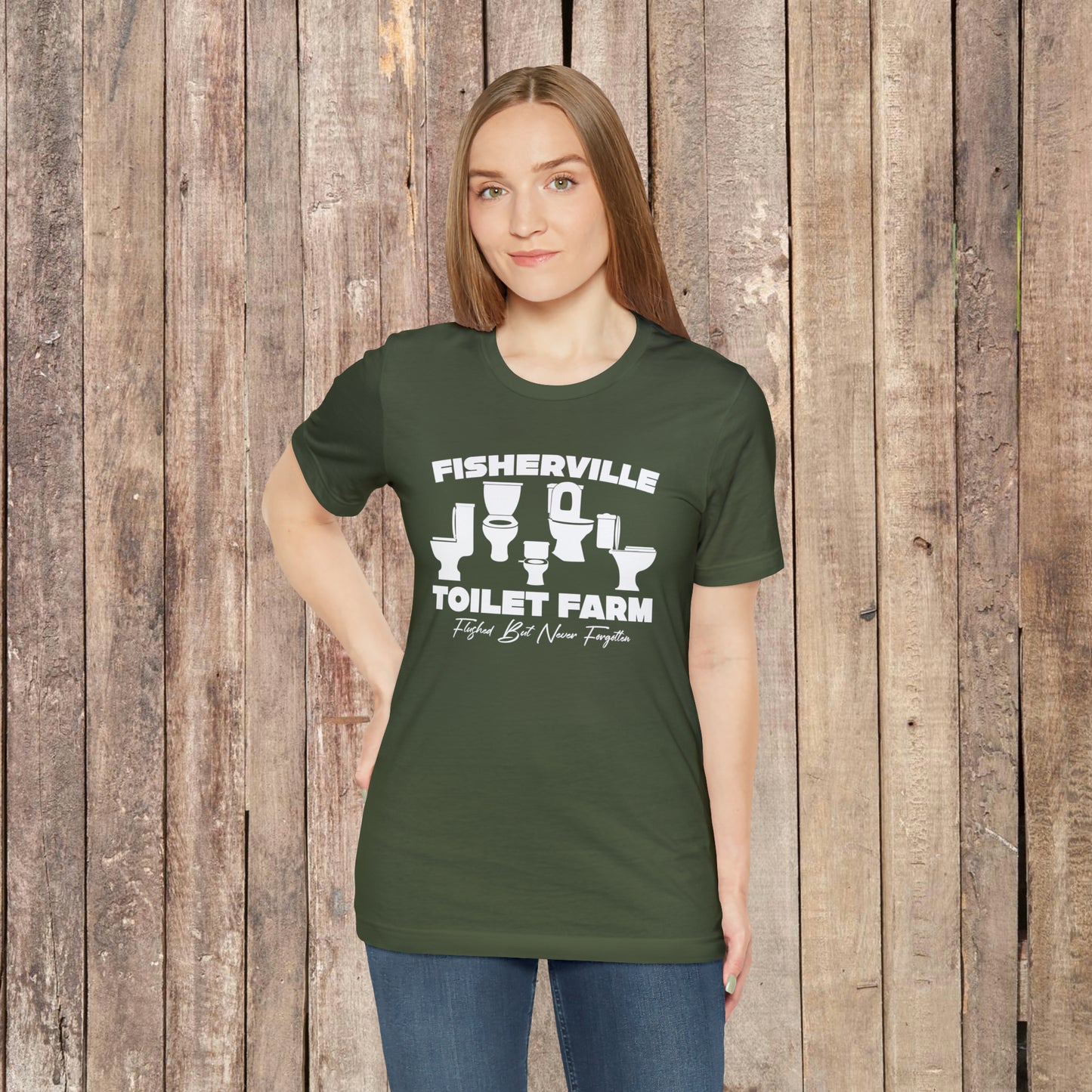 Fisherville Toilet Farm Tee (Flushed But Never Forgotten)