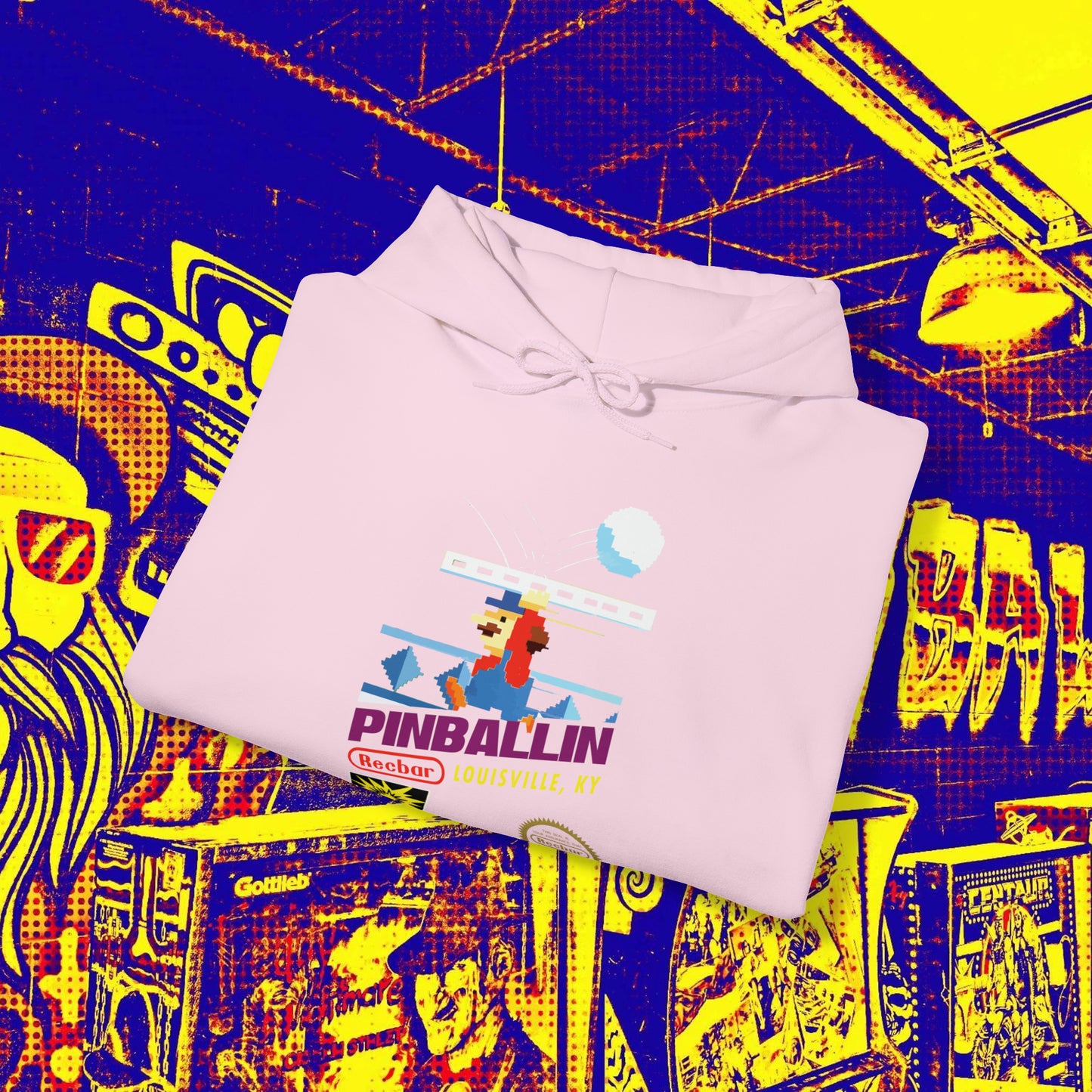 8-Bit Recbar Pinballin' Louisville Hoodie