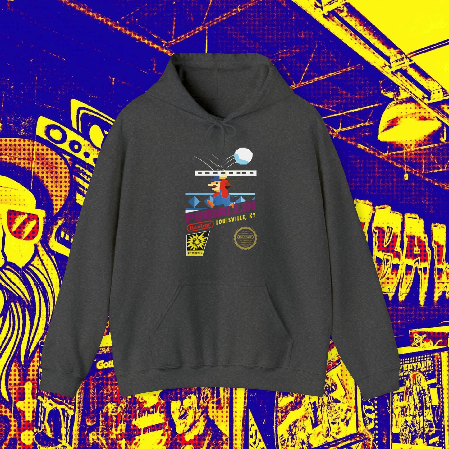 8-Bit Recbar Pinballin' Louisville Hoodie