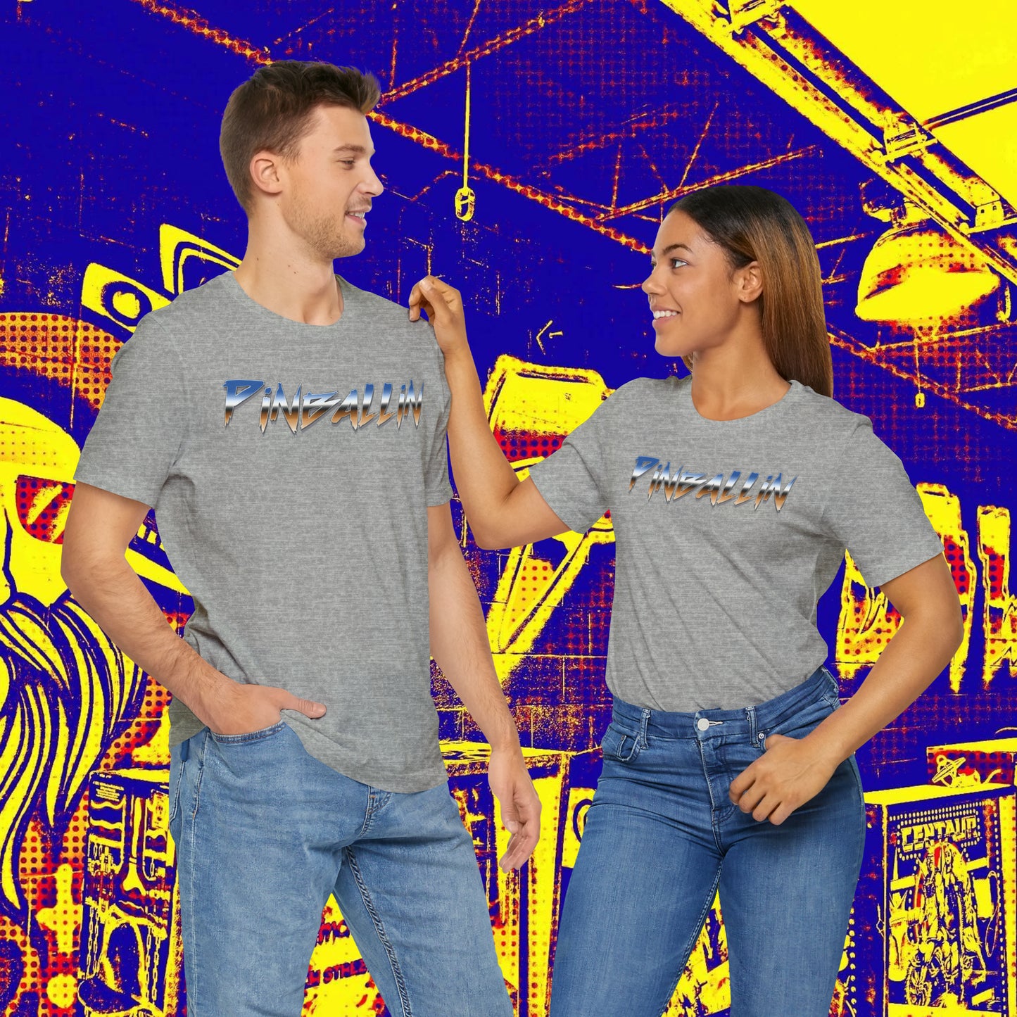 Pinballin Retro Gradient Tee