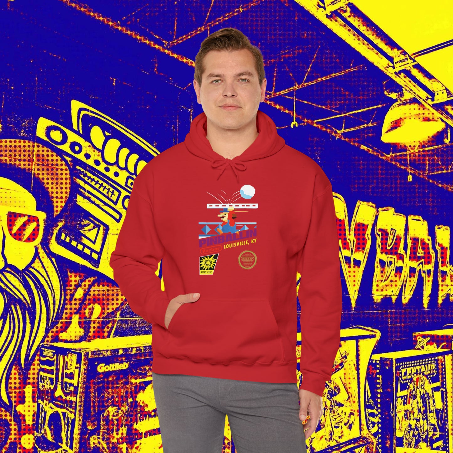 8-Bit Recbar Pinballin' Louisville Hoodie