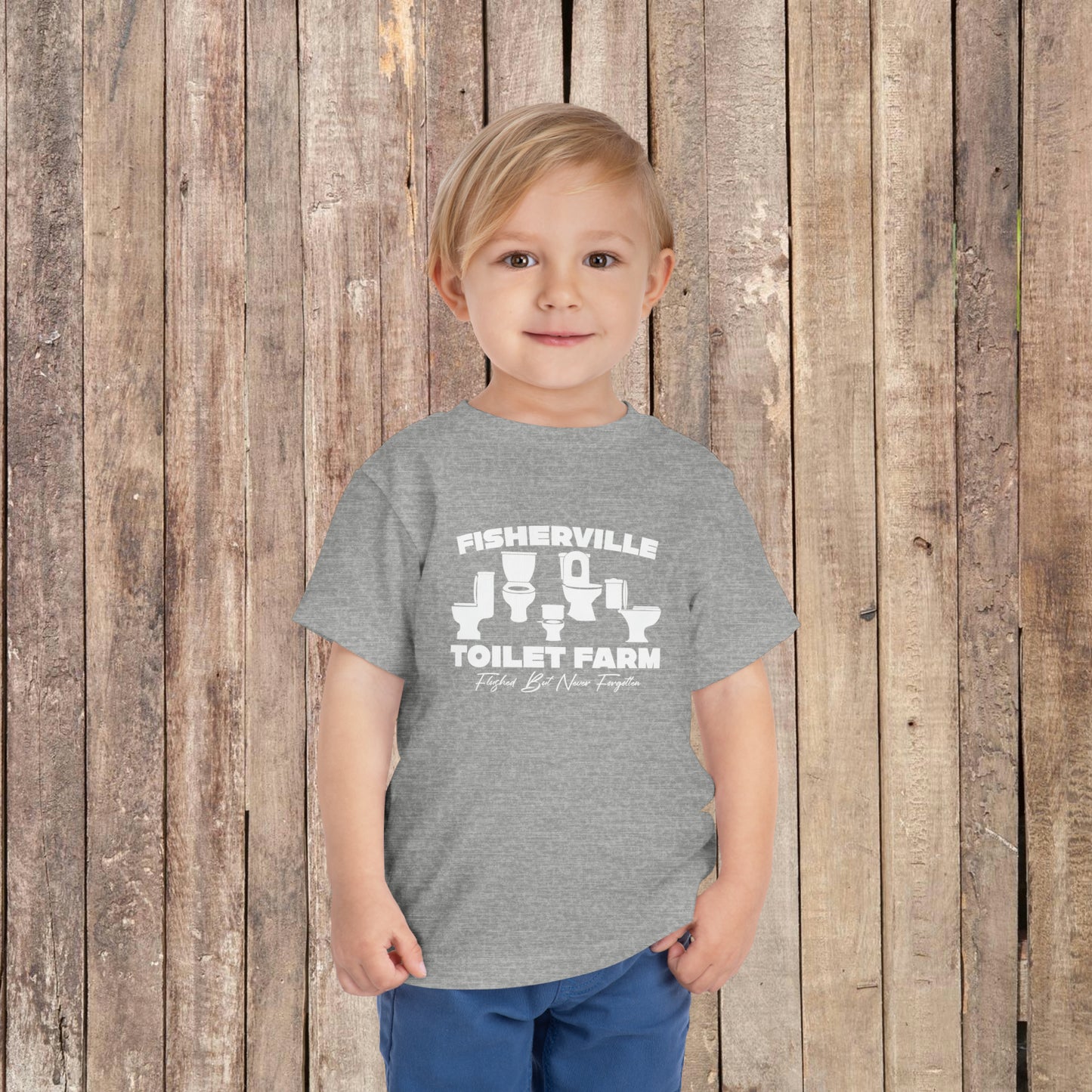Fisherville Toilet Farm Toddler Short Sleeve Tee