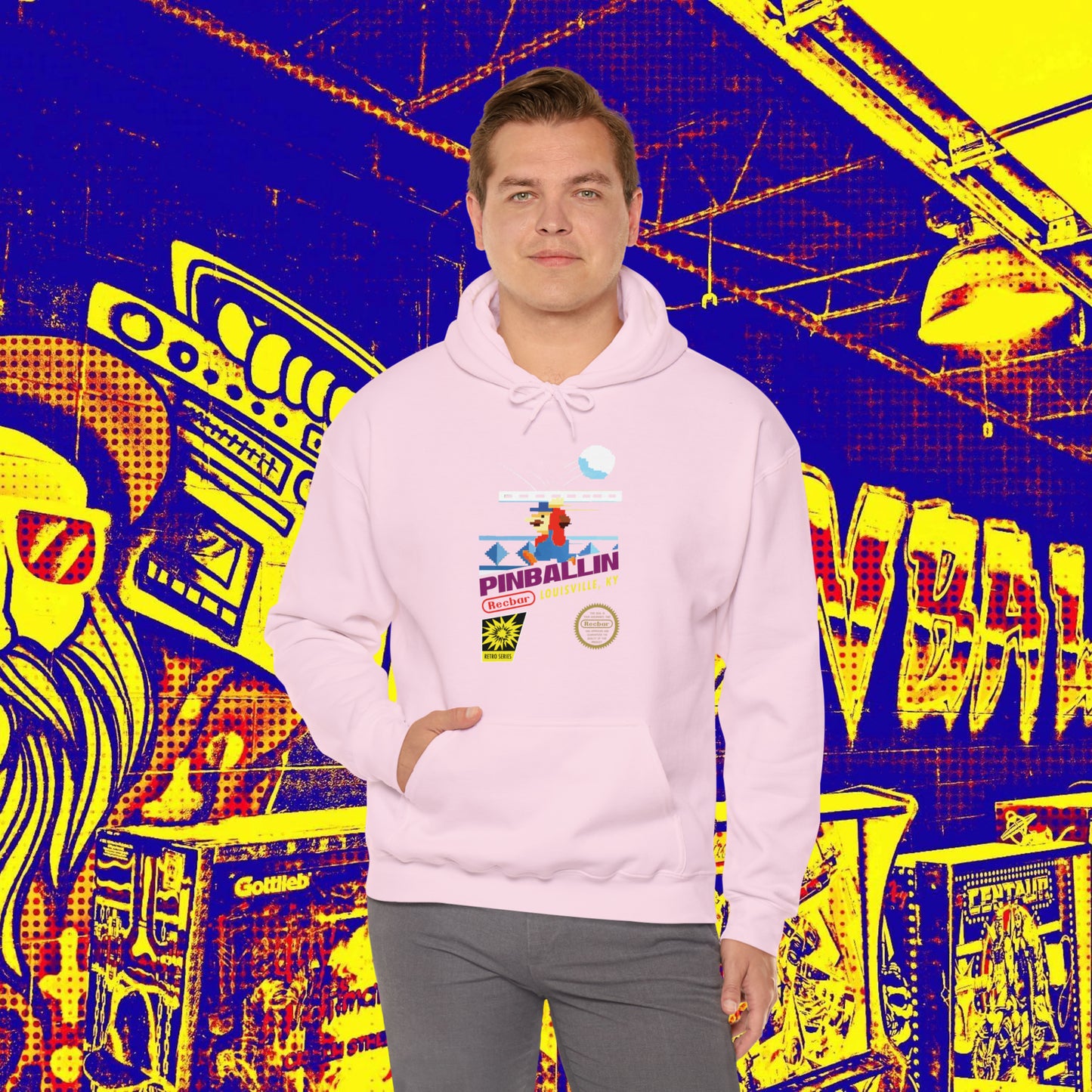 8-Bit Recbar Pinballin' Louisville Hoodie