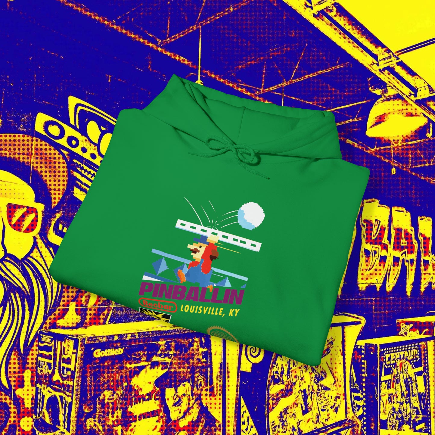 8-Bit Recbar Pinballin' Louisville Hoodie