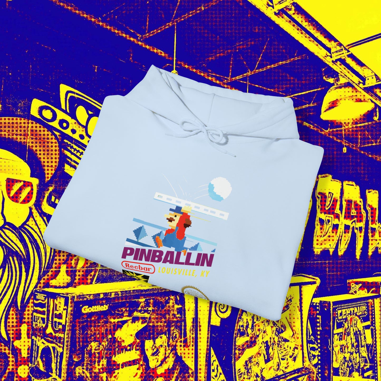 8-Bit Recbar Pinballin' Louisville Hoodie