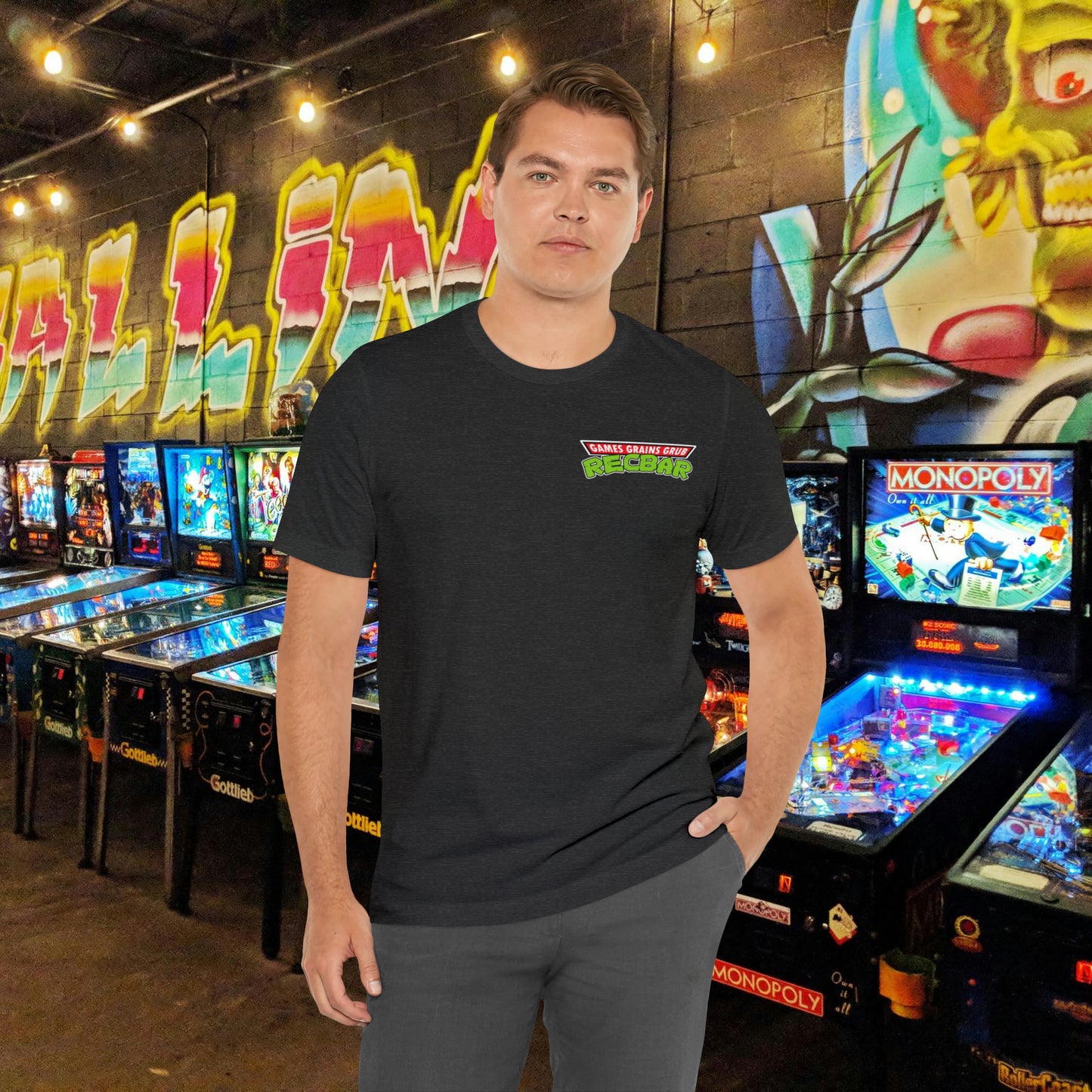 Recbar in a Halfshell 2-Sided Tee