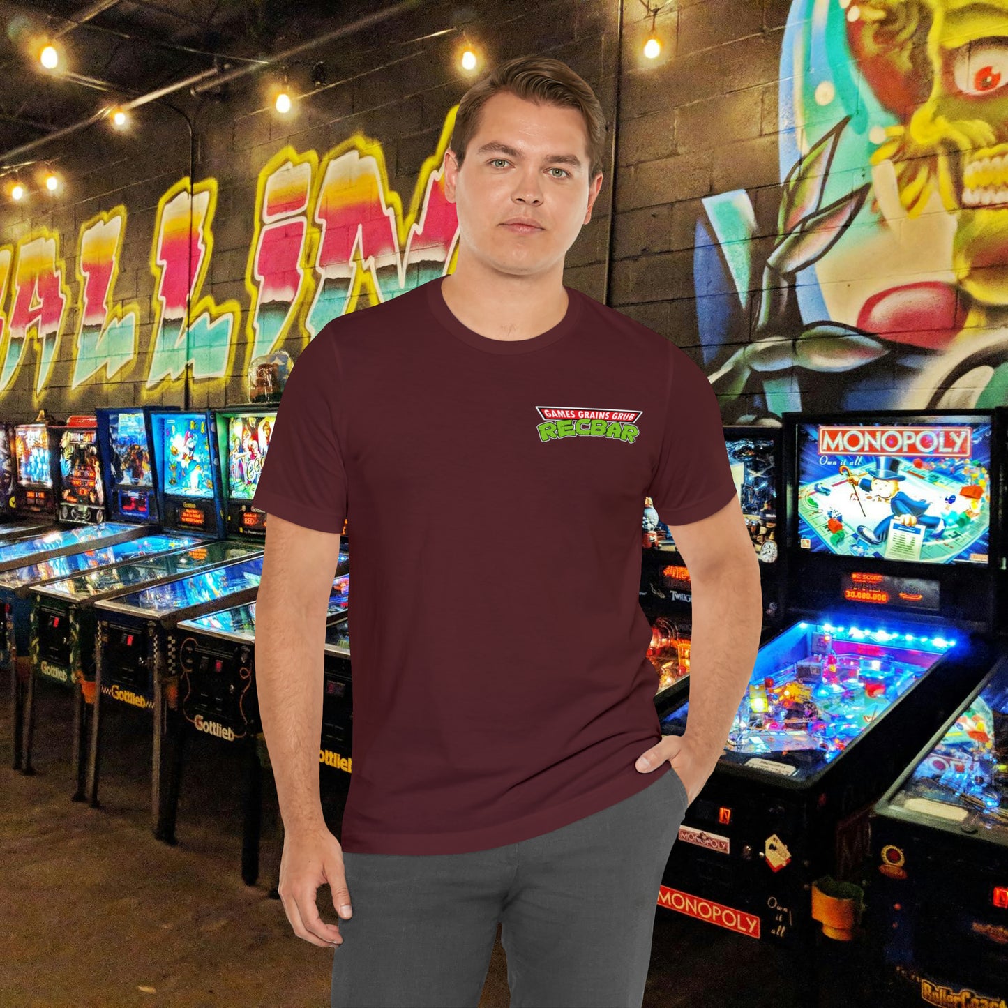 Recbar in a Halfshell 2-Sided Tee