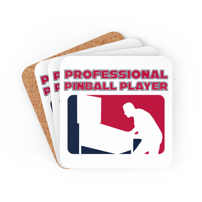 Pinball Pro Corkwood Coaster Set