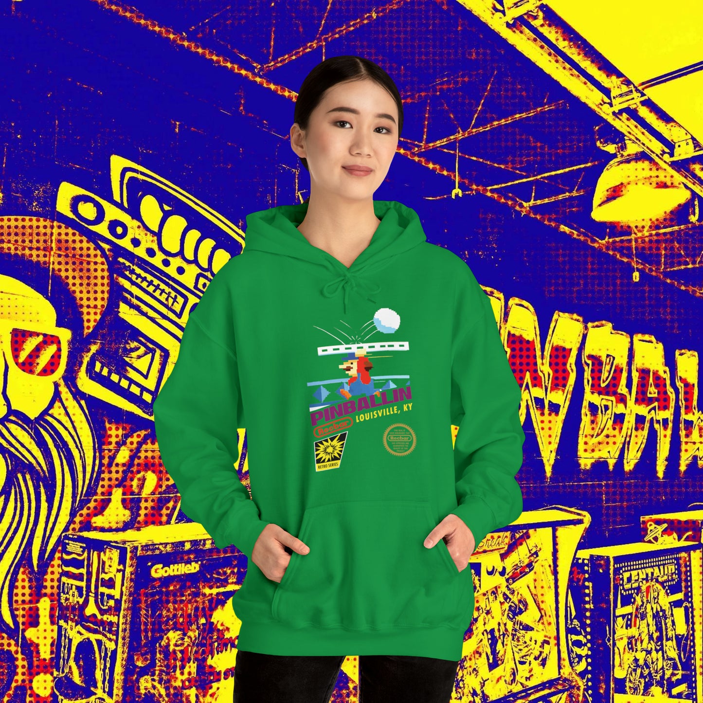 8-Bit Recbar Pinballin' Louisville Hoodie