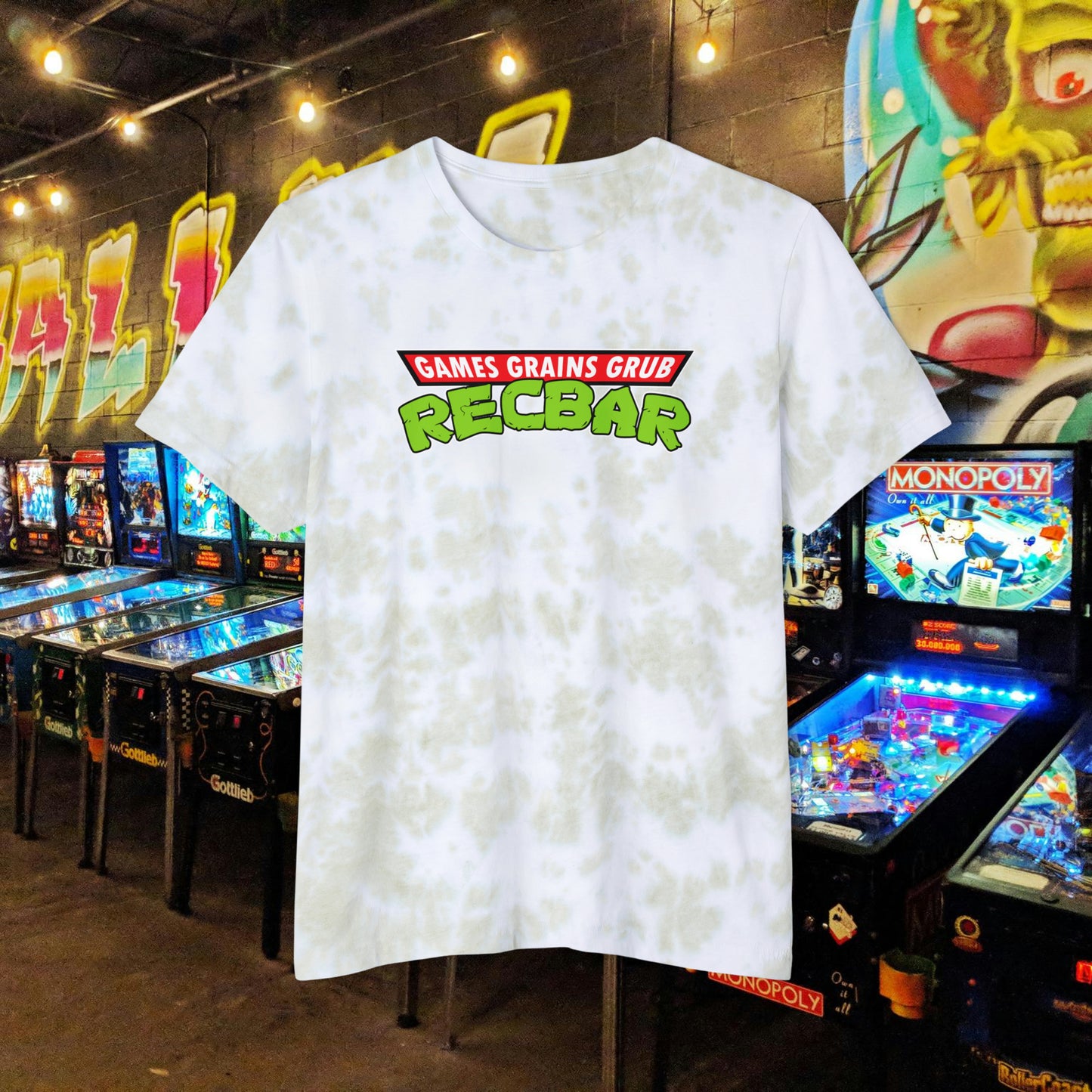 Recbar in a Halfshell Unisex FWD Fashion Tie-Dyed T-Shirt