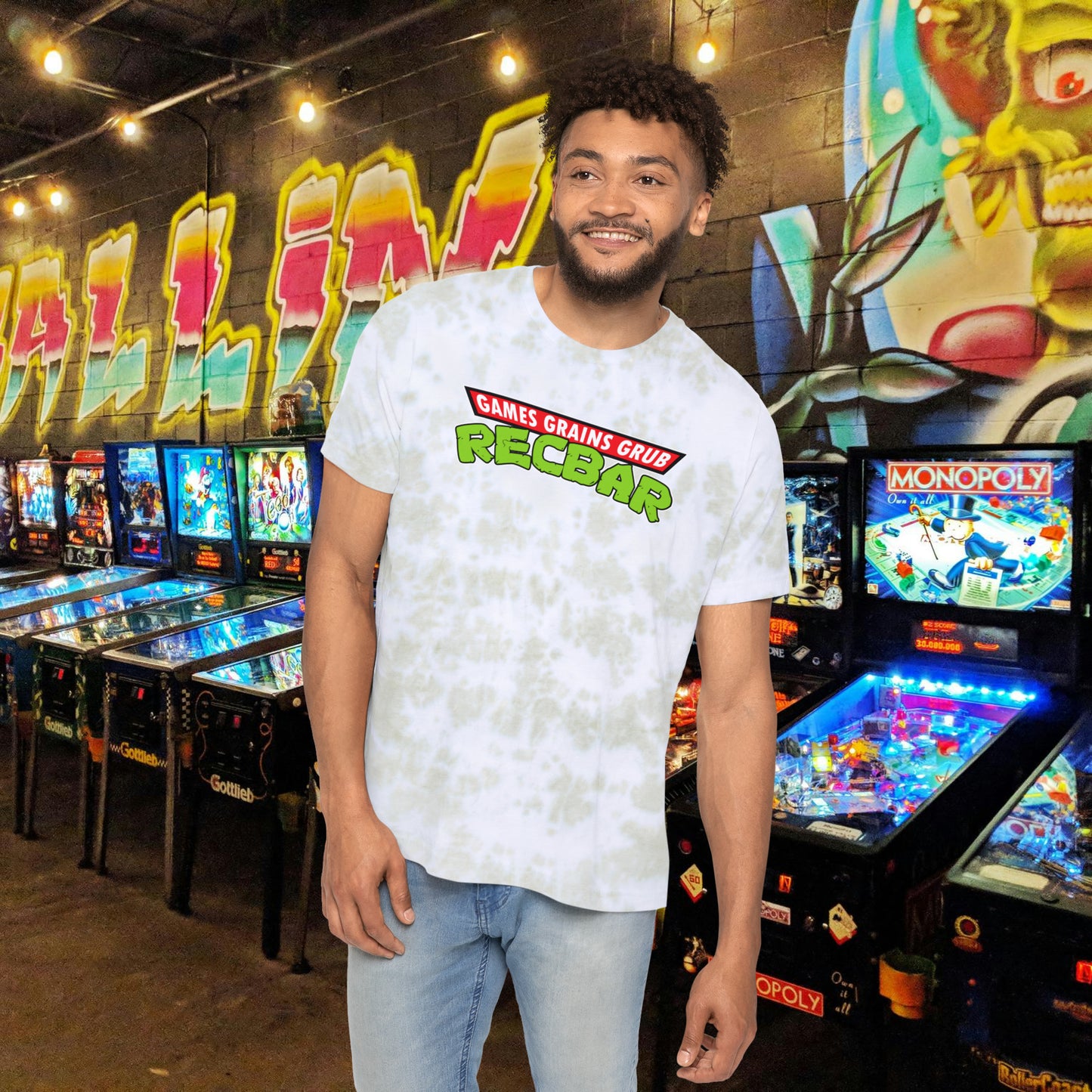 Recbar in a Halfshell Unisex FWD Fashion Tie-Dyed T-Shirt