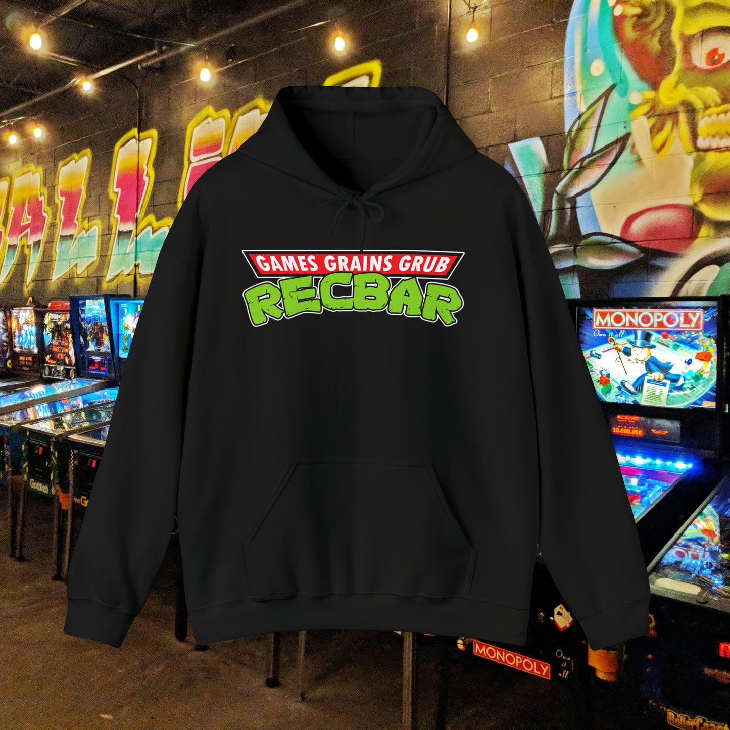 Recbar in a Halfshell Hooded Sweatshirt