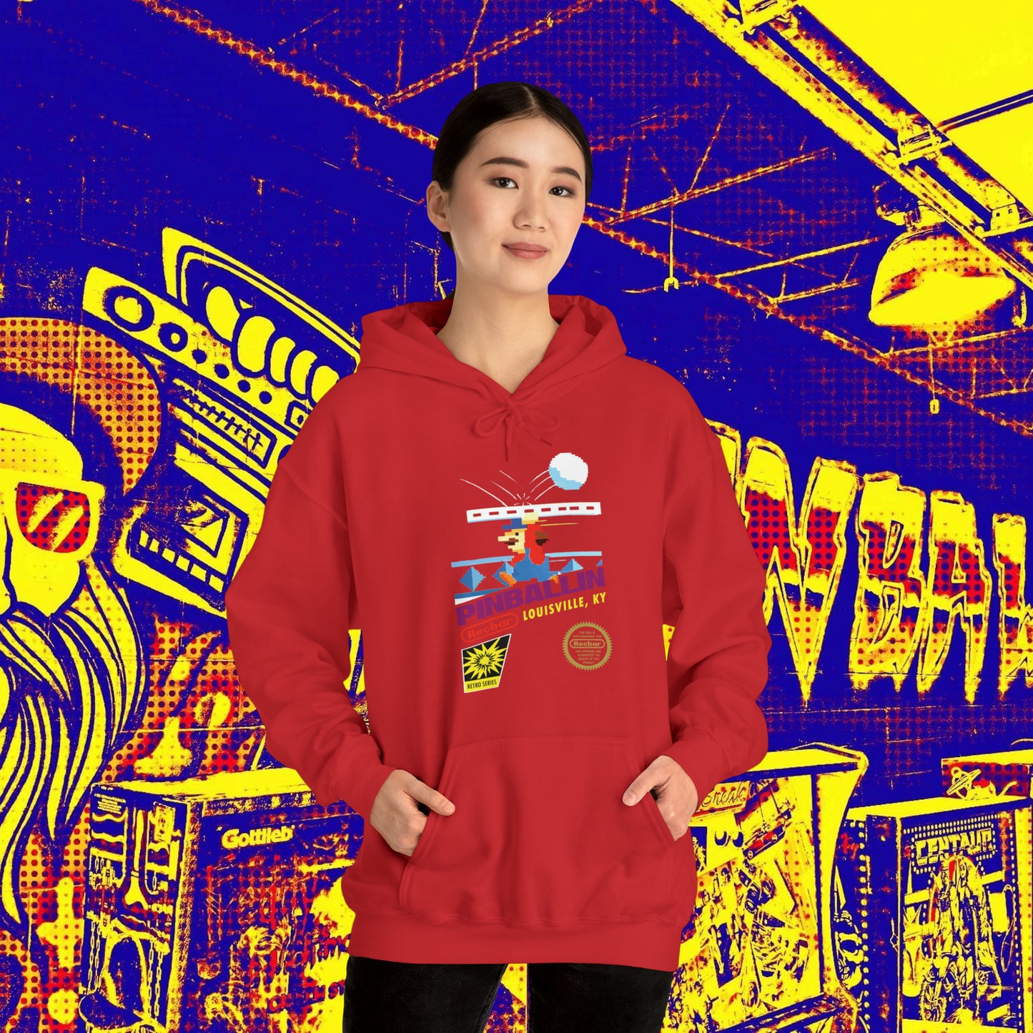 8-Bit Recbar Pinballin' Louisville Hoodie