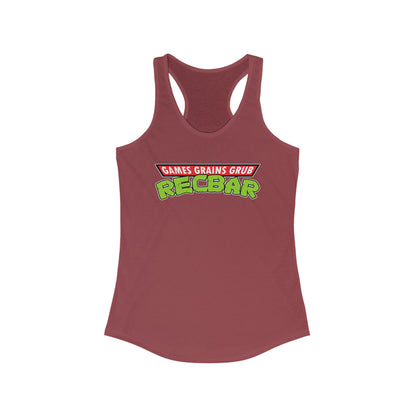 Recbar in a Halfshell Women's Racerback Tank