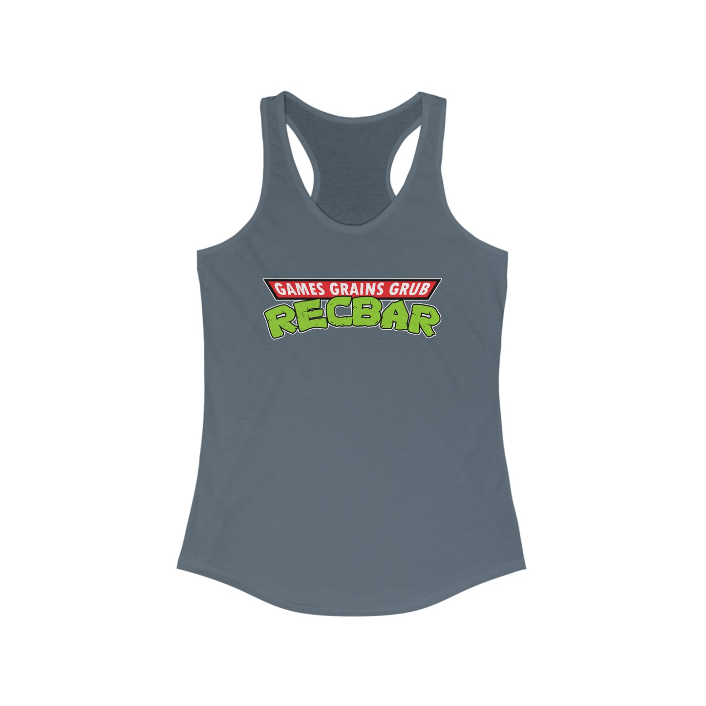 Recbar in a Halfshell Women's Racerback Tank