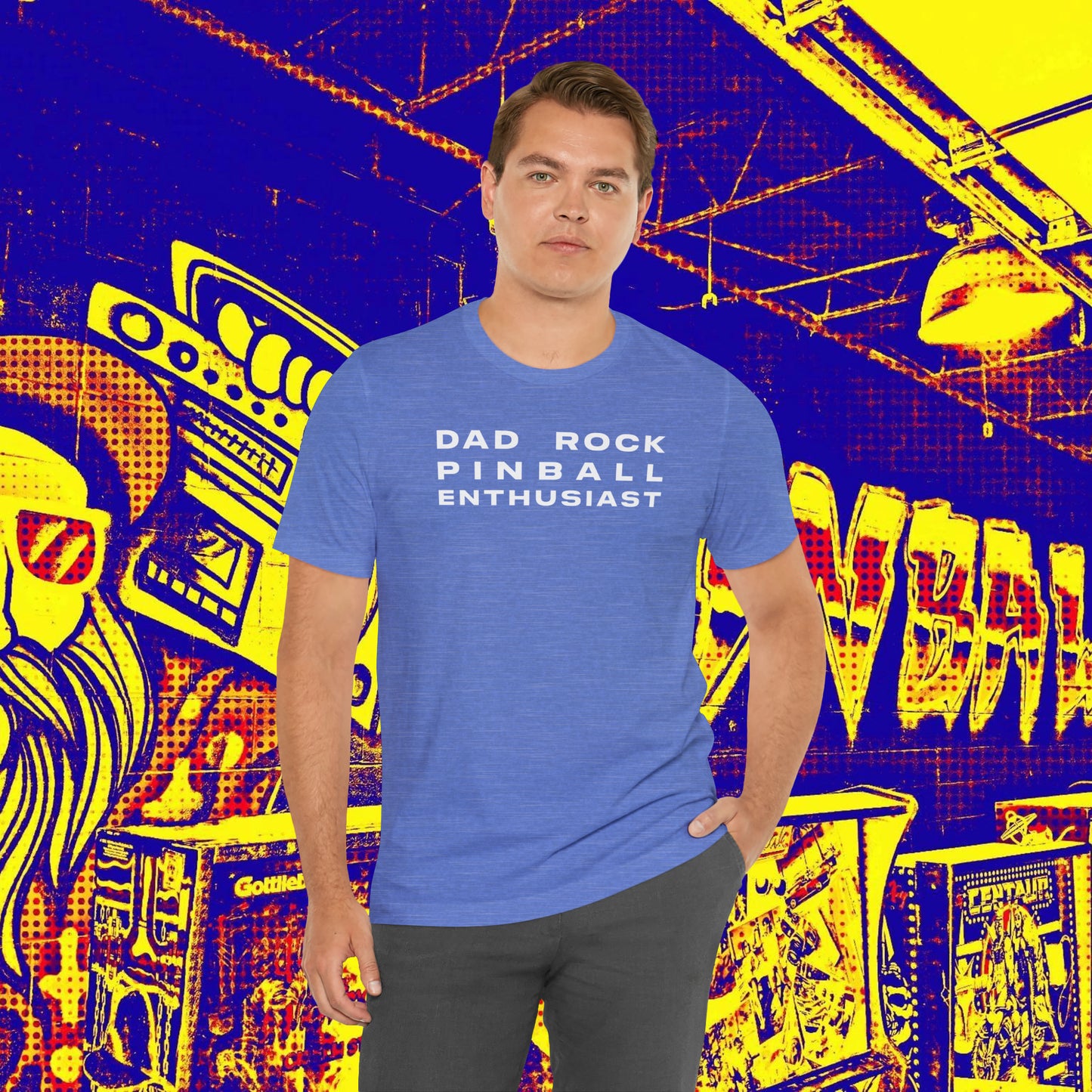 Dad Rock Pinball Enthusiast Tee