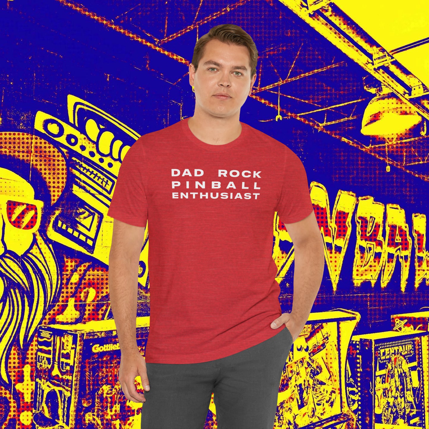 Dad Rock Pinball Enthusiast Tee