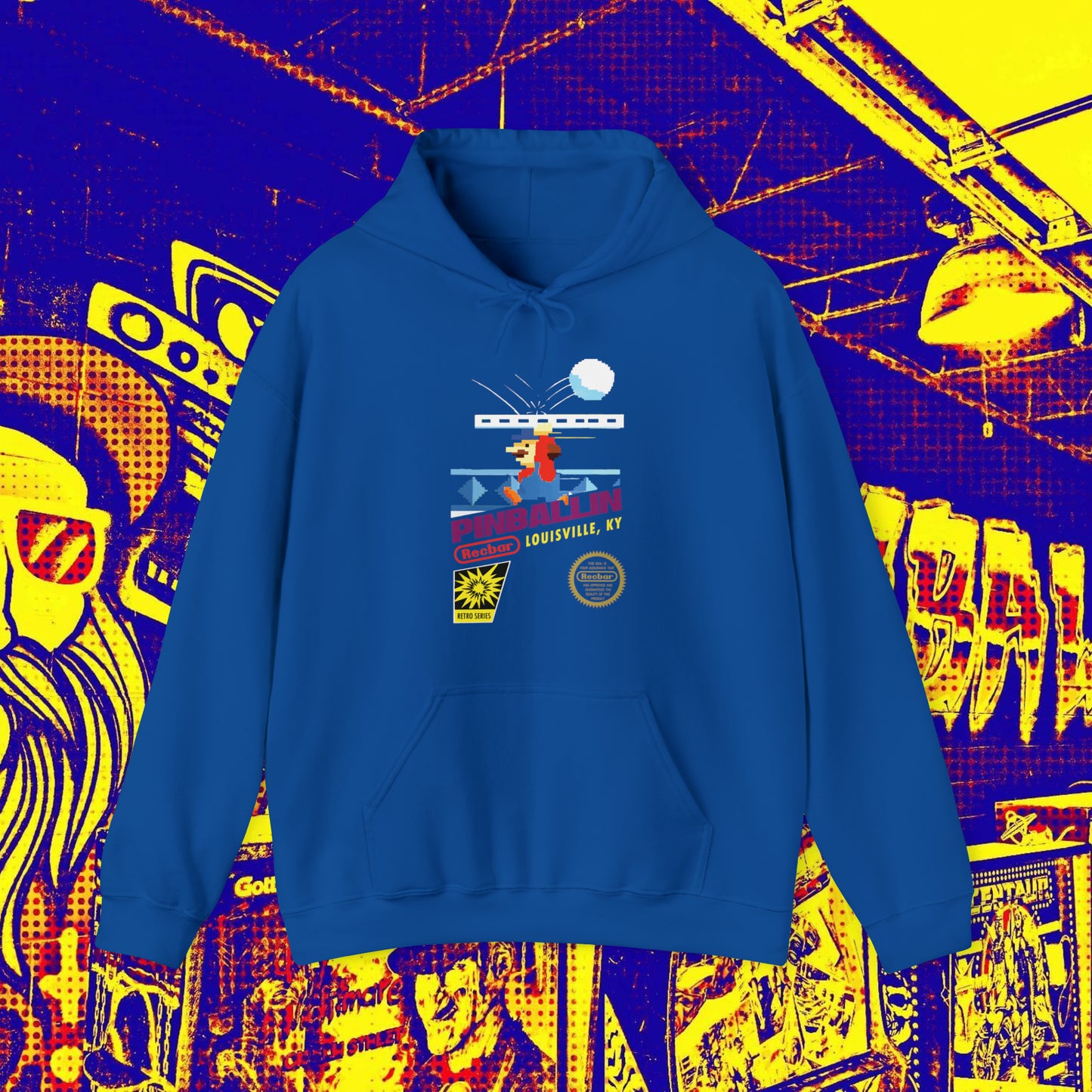 8-Bit Recbar Pinballin' Louisville Hoodie