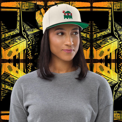 Ninja Ghost Embroidered Snapback Hat