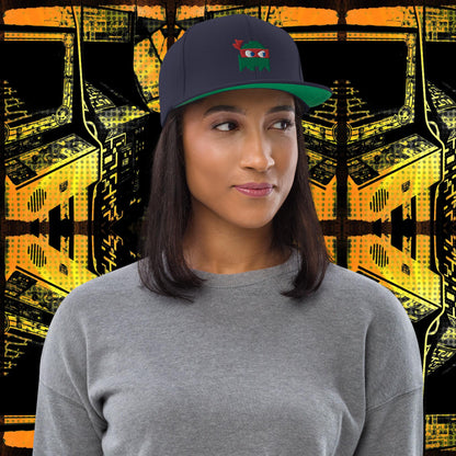 Ninja Ghost Embroidered Snapback Hat