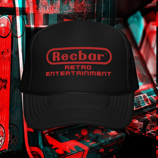 Retro Entertainment Embroidered Foam Trucker