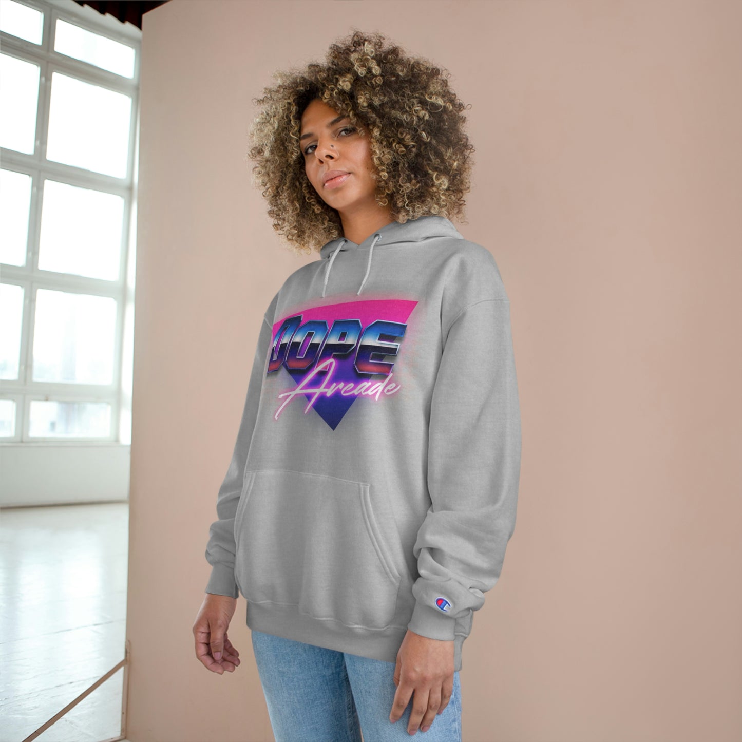 80s Neon Champion Hoodie