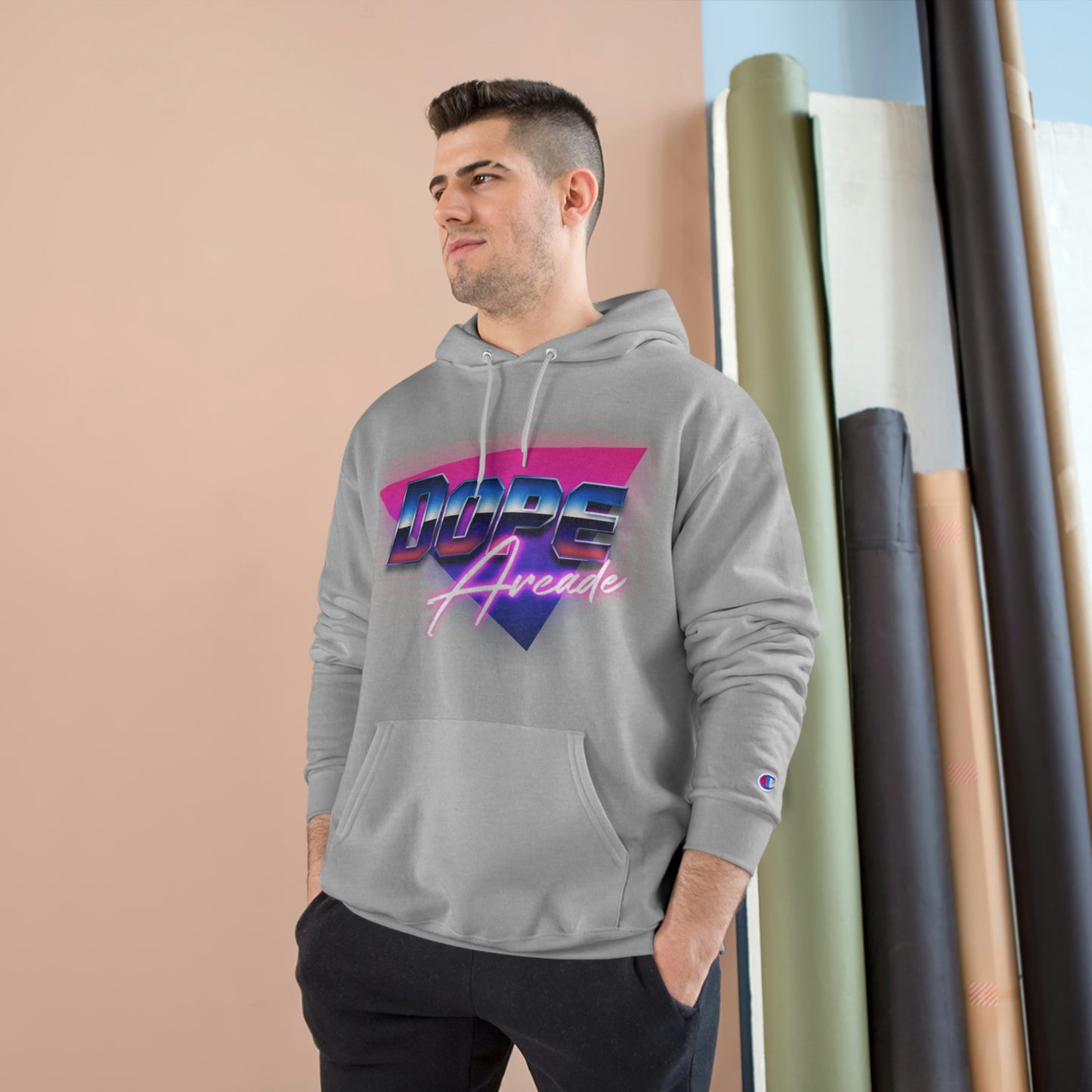 80s Neon Champion Hoodie