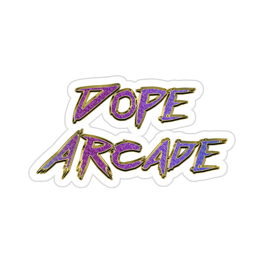 Dope Arcade Purple Bling Sticker