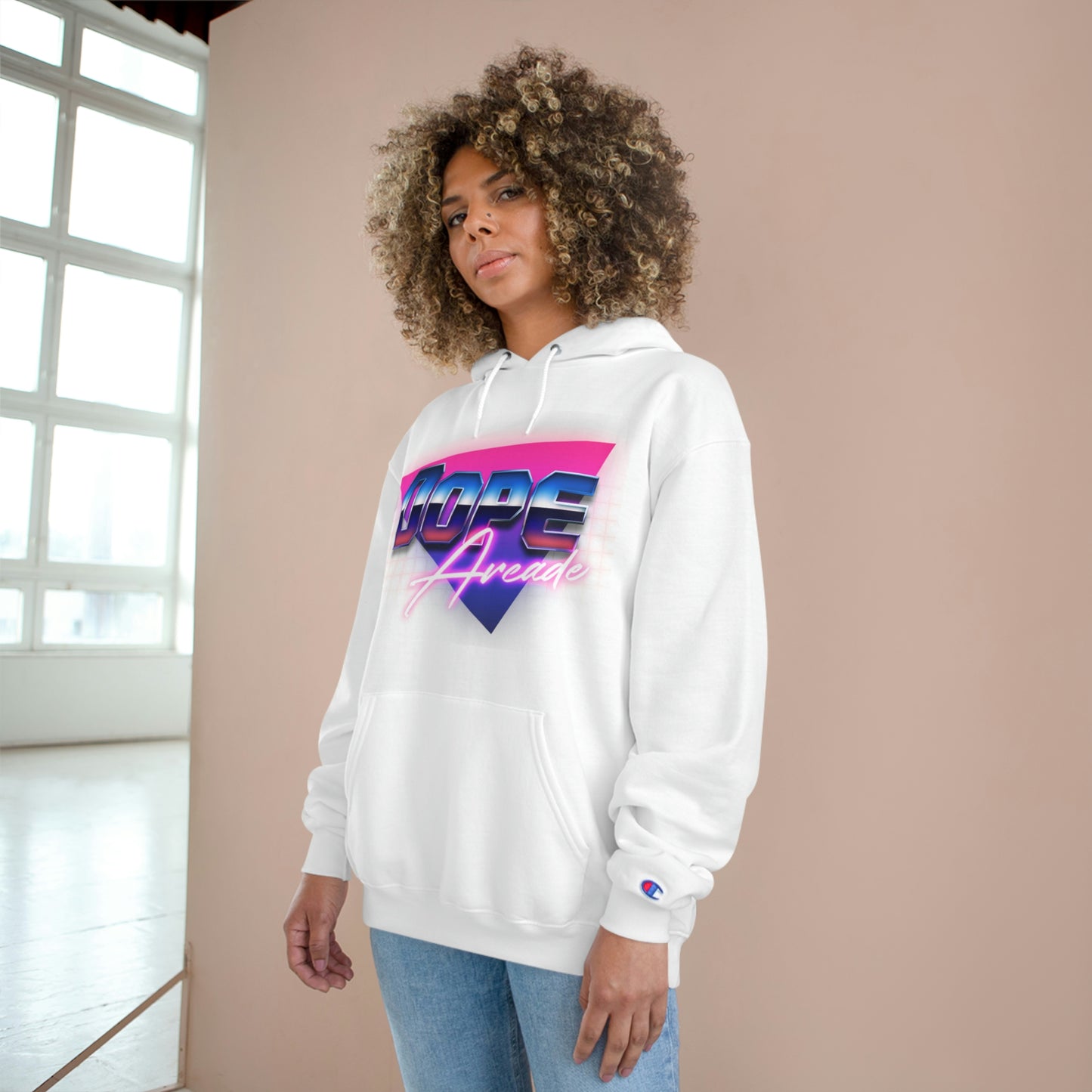 80s Neon Champion Hoodie