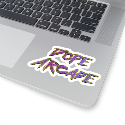 Dope Arcade Purple Bling Sticker