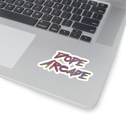 Dope Arcade Purple Bling Sticker