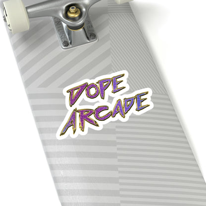 Dope Arcade Purple Bling Sticker