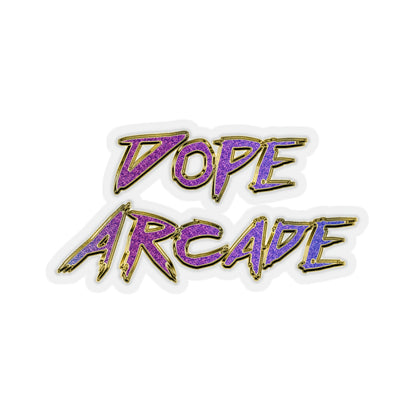 Dope Arcade Purple Bling Sticker